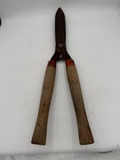 Vintage Wood Handle Hedge Trimmer Shears Clippers Garden Grass Tool USA