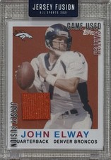 SSP /40 Topps 1992 John Elway Broncos Authenticated Game Used Jersey Fusion Card