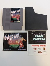 Super Dodge Ball Nintendo NES Game Cart w/ Manual Sleeve Insert Poster TESTED