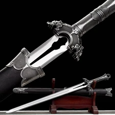 Battle Ready Chinese Wushu Dao Sword Sharp Broadsword Katana Manganese Steel