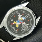 VINTAGE REFURBISHED SEIKO AUTOMATIC 6309A JAPAN MENS BLACK DIAL WATCH a443070-1