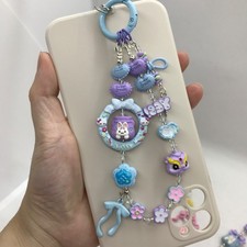 DIY Beaded Phone Charm Wristlet Bracelet String Strap Bag Charm Gift Cute