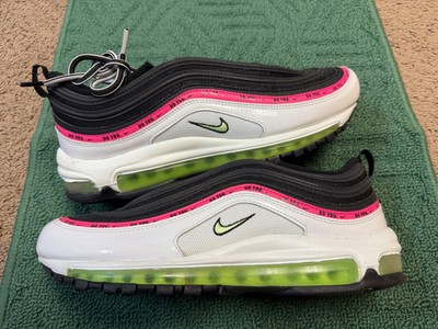 Nike Air Max 97 Just Do You Black Lime Glow Pink Size 10.5 Sneakers DM8126-001