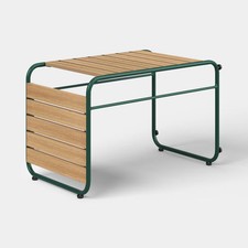 Rectangular Casual Accent Patio End Table Gre...