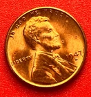 1947-S Lincoln Wheat Cent Penny GEM RED BU From an Original Bank Roll