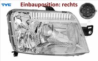 TYC 20-0335-15-2 Hauptscheinwerfer Rechts Scheinwerfer Frontscheinwerfer