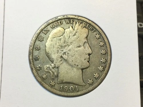 1901-O Barber Half in Fine super scarce in this grade