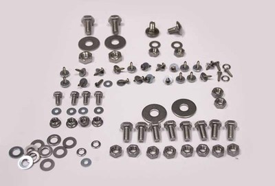 Edelstahl Schrauben Set Schraubenset für hintere Mercedes R107 EU Stoßstange