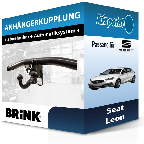 Brink AnhäNgekupplung Abnehmbar Passend FüR Seat Leon 09.2012-05.2015 Neu-image