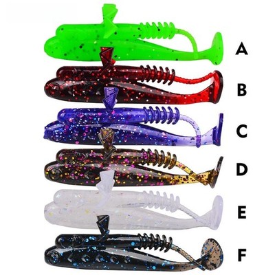 T-Tail Floating Soft Lure 7,1 cm 3g Ned Style Bait 30 Stück Total Worm Fishing