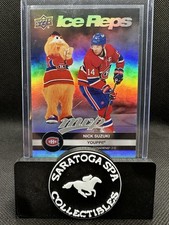 2023-24  UPPER DECK MVP #IR-10 NICK SUZUKI AND YOUPPI! ICE REPS CANADIENS