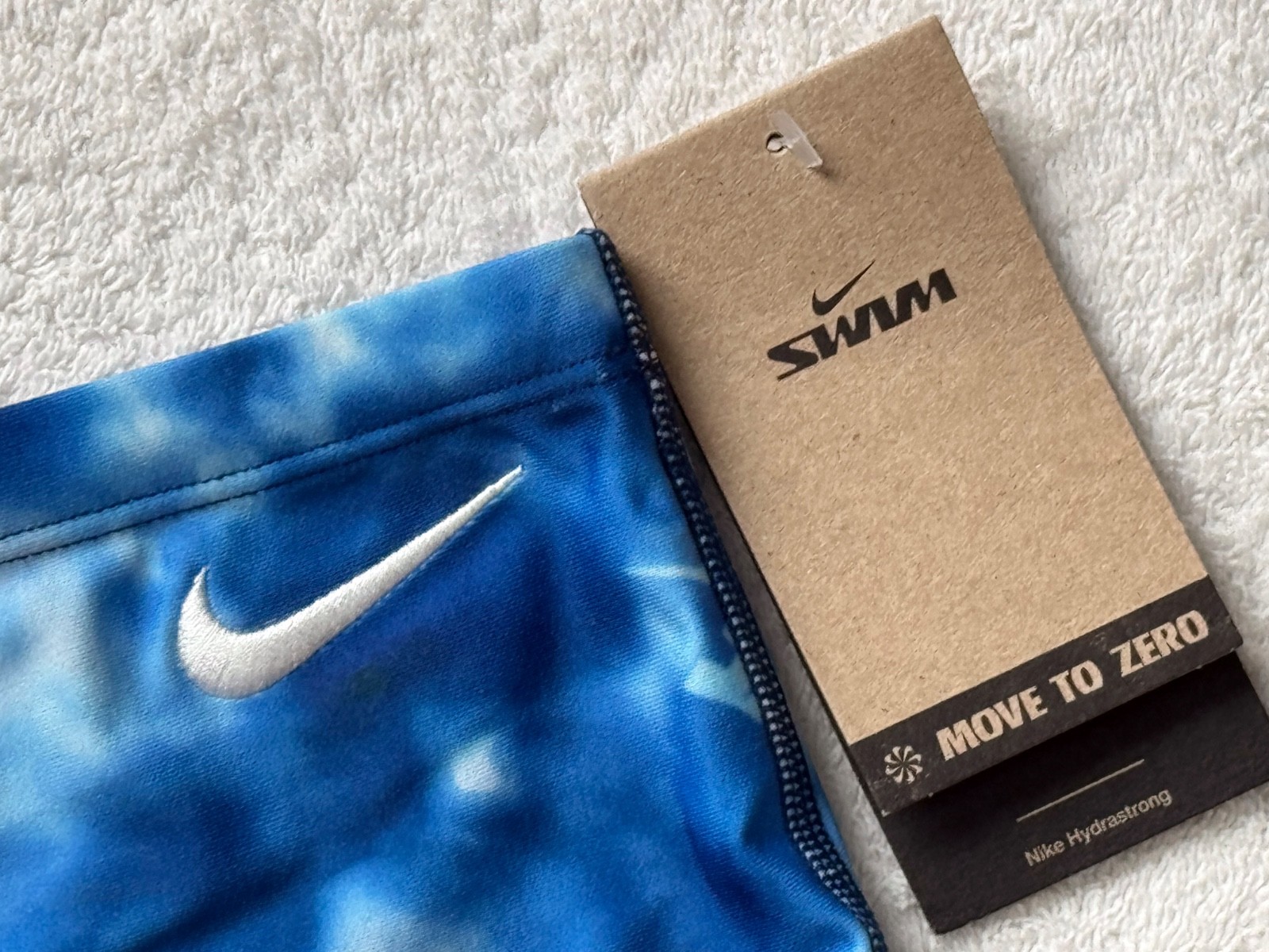 NWT-NIKE® Hydrastrong Men’s Sz 30 Underwater Print squarecut race swimsuit trunk thumbnail 6