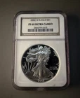2002-W Proof 1 oz American Silver Eagle NGC PF69 Ultra Cameo
