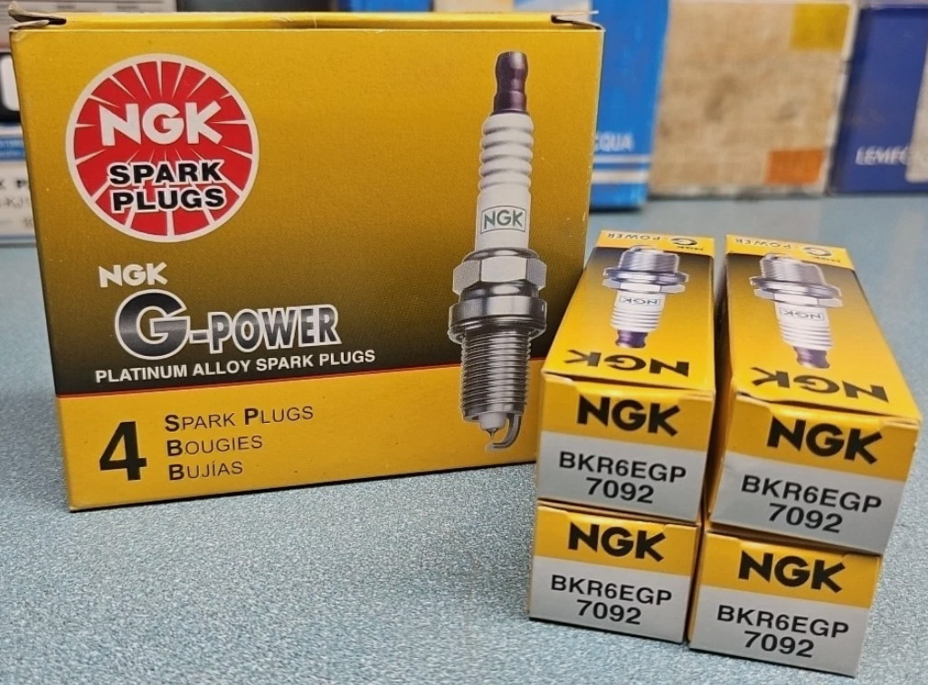 4 Pack Genuine NGK 7092 Spark Plugs BKR6EGP G-Power For Toyota Honda Subaru GM