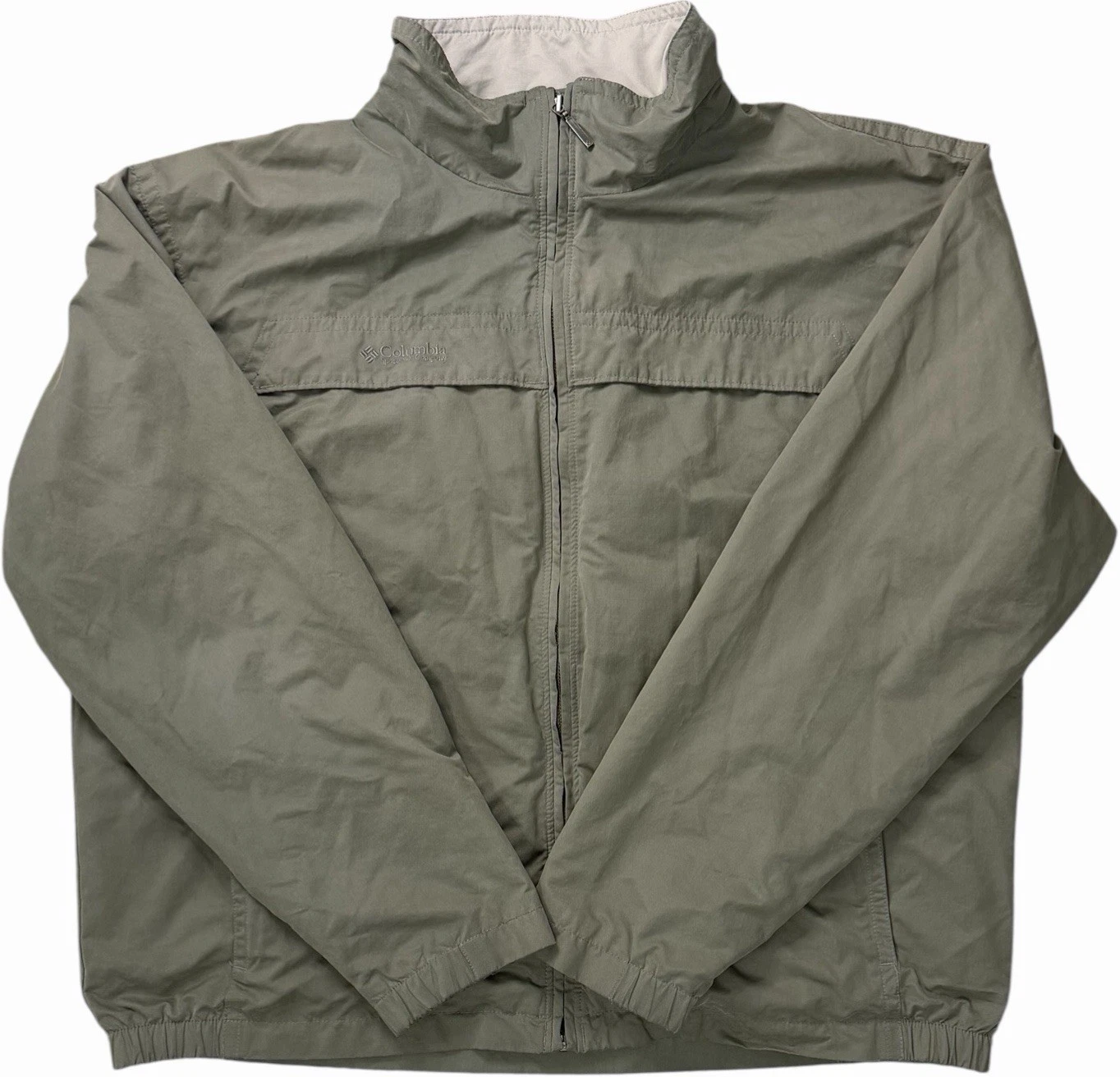 Columbia Sportswear Windbreaker Jacket Y2K XL Olive Green Lightweight Full Zip
Opens in a new window