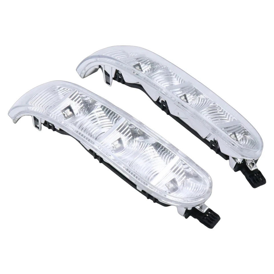 Espelho lateral de porta 2 peças luz de seta para Mercedes CL S-Class S500 S320 S350 - Imagem 4 de 4