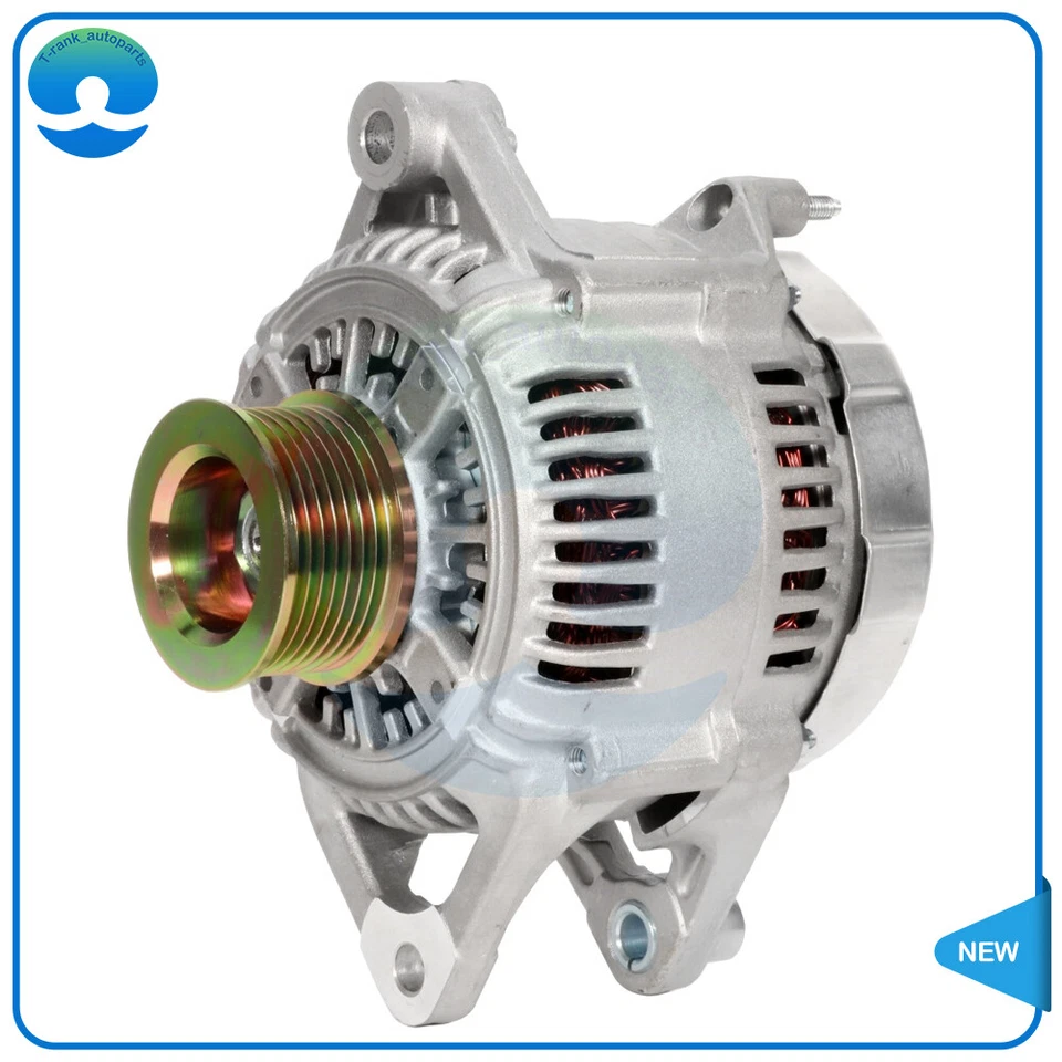 Alternador plateado de 1 pieza con regulador IR apto para Dodge Ram 1500 1999-2000 5,9 L Foto 3 de 4