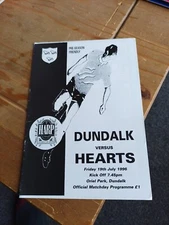 1996/97 Prog DUNDALK v HEARTS (Friendly) Hearts Of Midlothian (1)