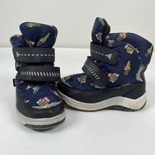 Kukoola Winter Snow Boots Kids Size 11 Black Cars