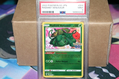PSA Error Label PSA 9 MINT Radiant Venusaur 004/078 English Card Labeled Japanes
