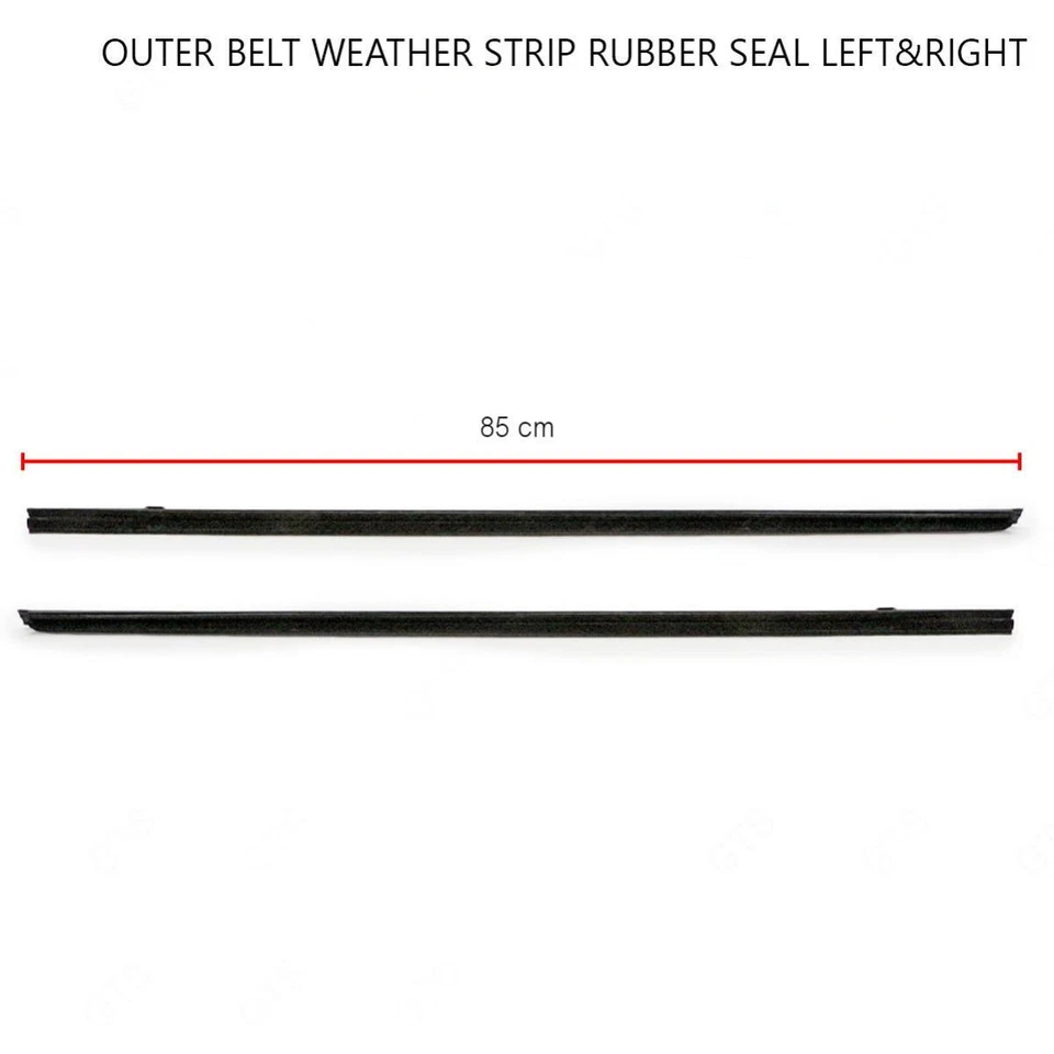 Set LH RH Front Outer Weatherstrip Door Seal For Nissan Frontier D22 1999 - 2003 Foto 4 de 4