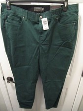 TORRID BOMBSHELL SKINNY SUPER SOFT GREEN JEANS NEW