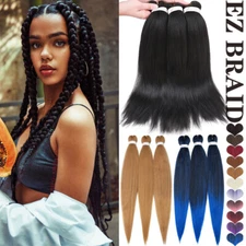 Long Thick Pre-stretched EZ Braiding Hair Extensions Curly Ends Twist for Human