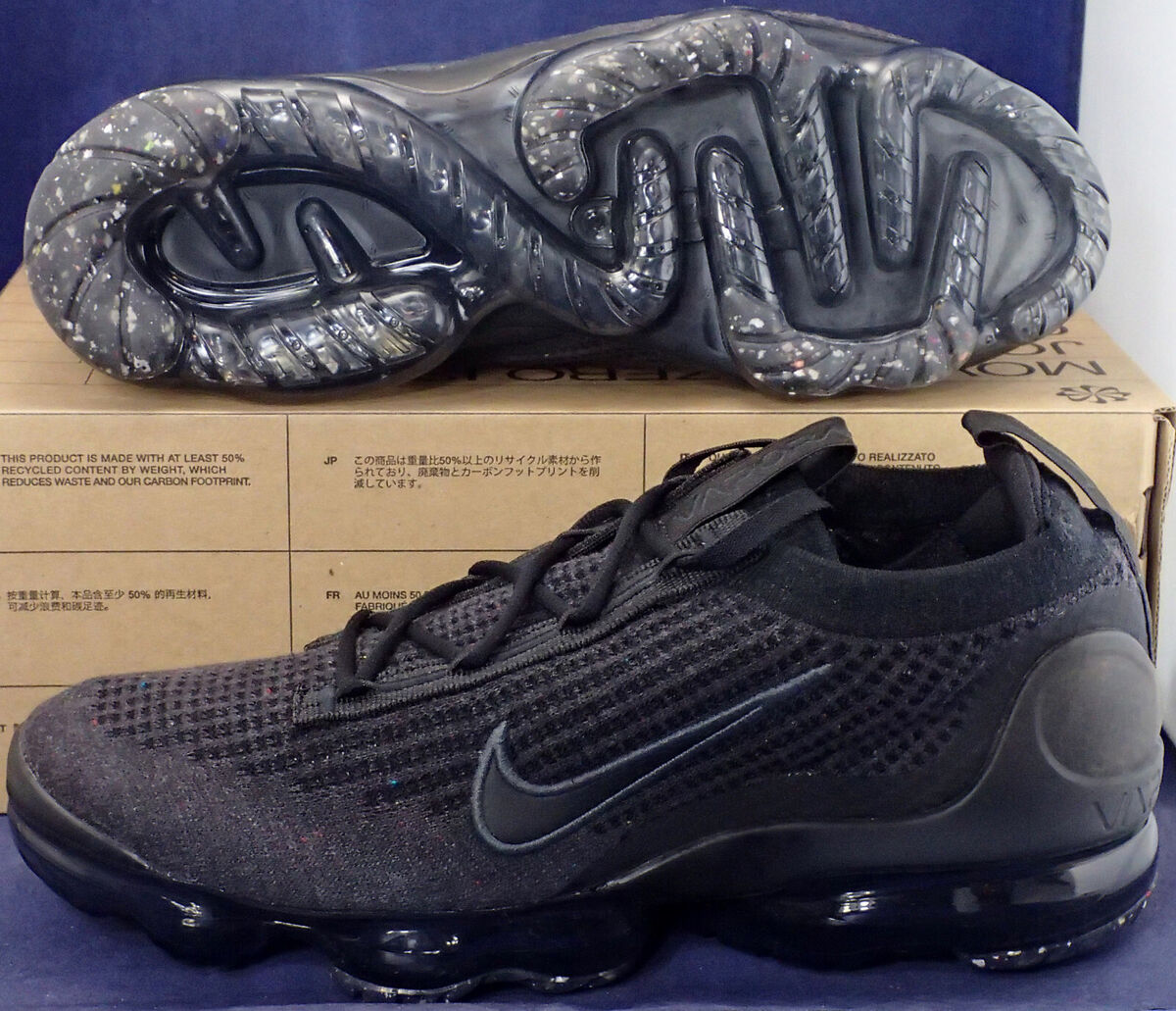 Nike Air VaporMax 2021 Flyknit Black Anthracite SZ 10 Nike Air VaporMax 2021 Flyknit Black Anthracite SZ 10
