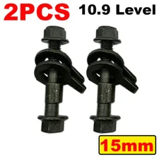 2Pcs 15mm 10.9 Front Wheels Cam Bolts Adjustable Camber Correction Alignment Kit