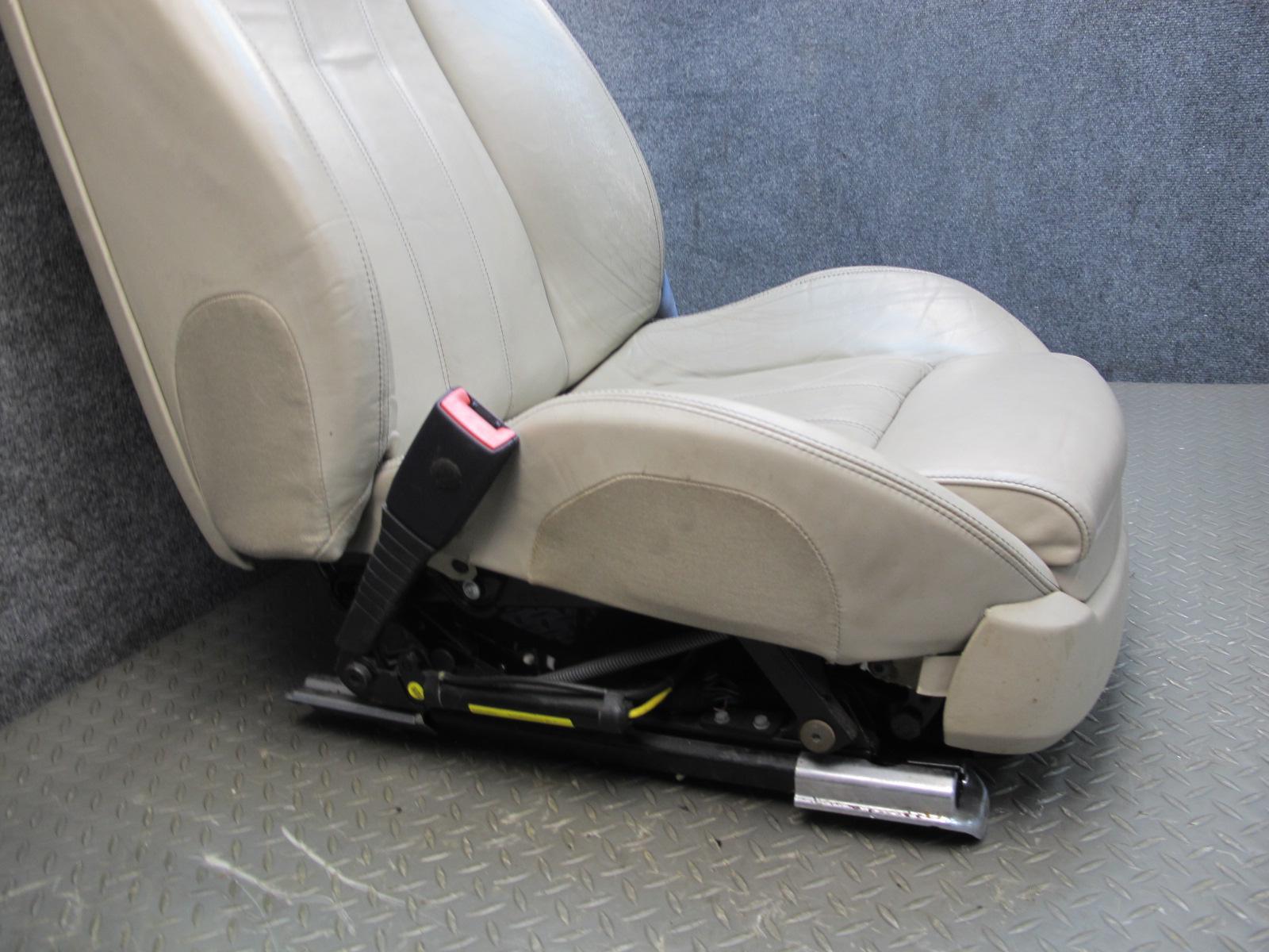 07-11 BENTLEY CONTINENTAL GTC CONVERTIBLE FRONT & REAR LEATHER SEAT BEIGE SET