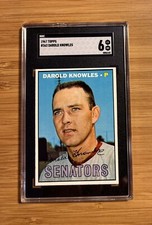 1967 Topps Baseball #362 Darold Knowles SGC 6 EX NM