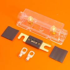Quality ANL Fuse Holder Inline Clear with 60 AMP ANL Fuse Terminals Heat Shrink