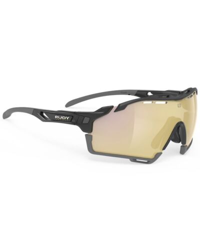 Rudy Project Cutline Black Gloss Glasses - RP Optics Multilaser Gold-