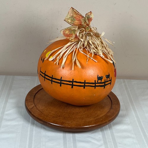 Halloween Jack O Linterna Calabaza Pintada a Mano Calabaza Arte Popular Otoño Acción de Gracias - Imagen 6 de 7