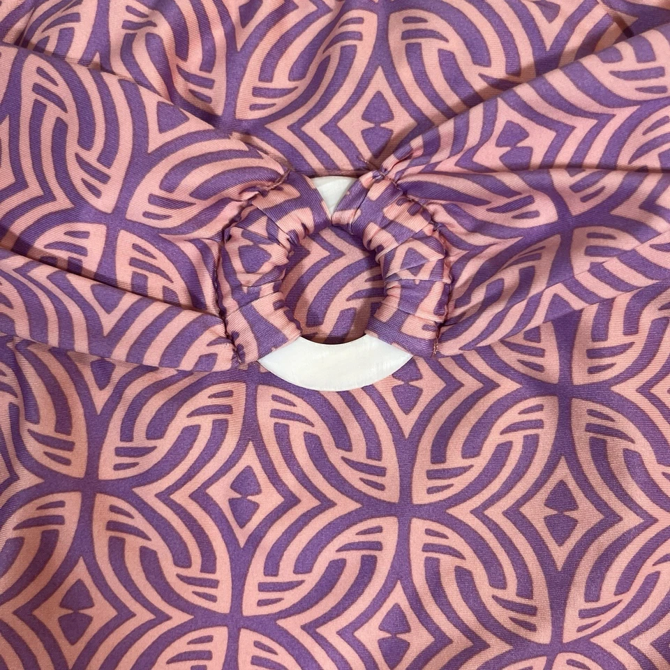 Antonio Melani Bathing Suit Skirt Womans Pink/Lavender Pull On Ring Accent - Image 3 of 4