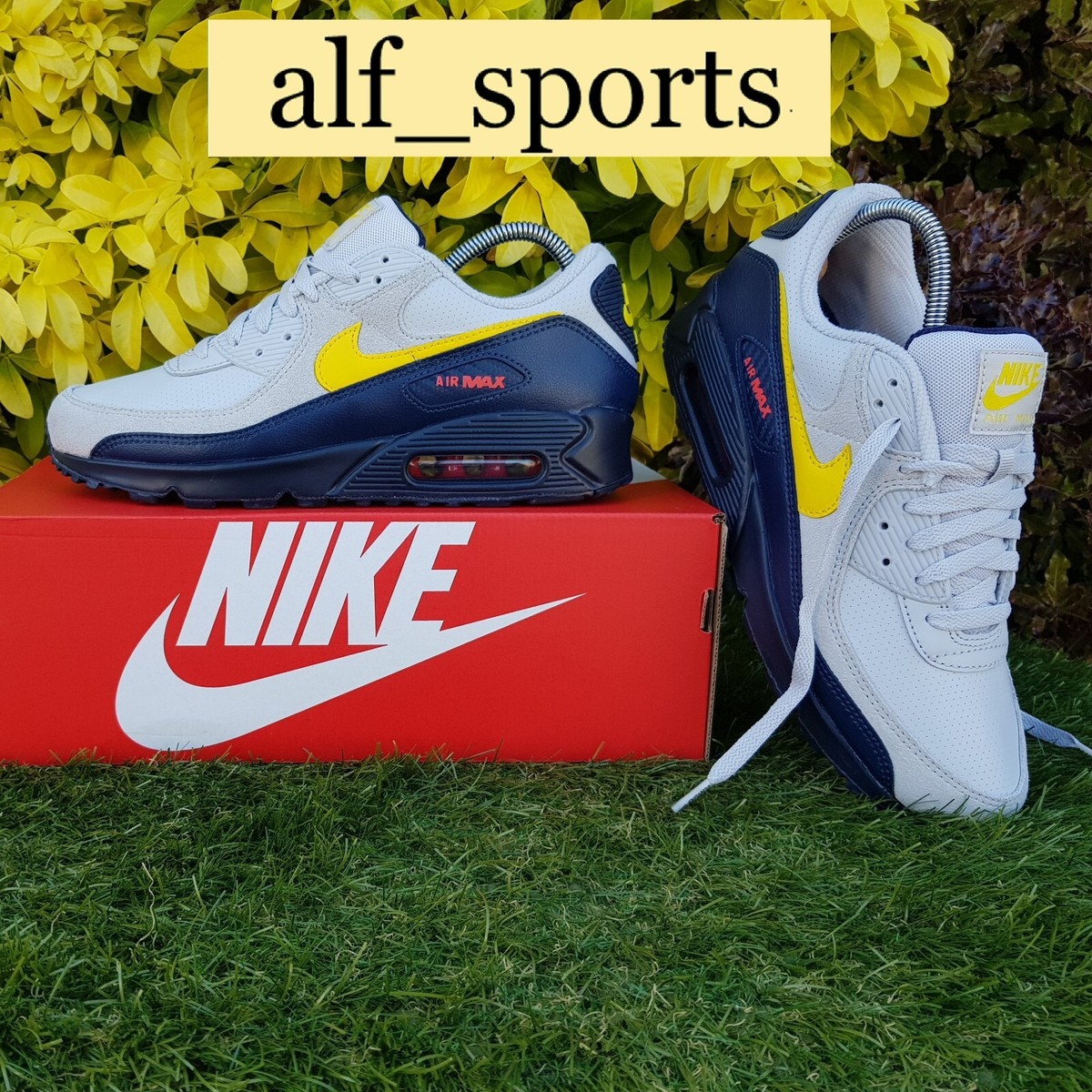 Nike Sneaker Nike Air Max 90 Essential Yellow Blue Serie Nike Nike