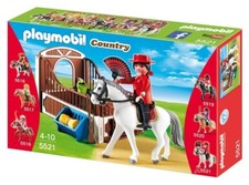 Playmobil 5521 Andalusier Pferd mit Pferdebox OVP