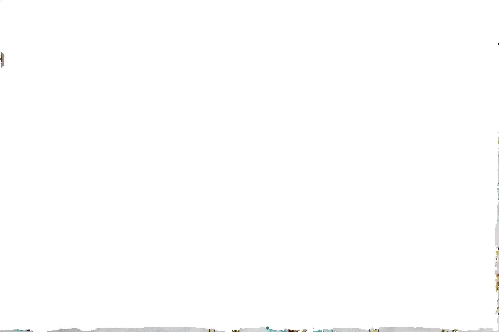 Animals & Insects White Handmade Fabric