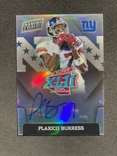 Plaxico Burress 2021 Panini Super Bowl XLII Silver Prizm Auto