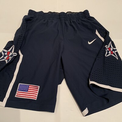 Nike Team USA Olympics 2008 Elite Shorts SZ 40 M Basketball Blue VTG TEAM ISSUE