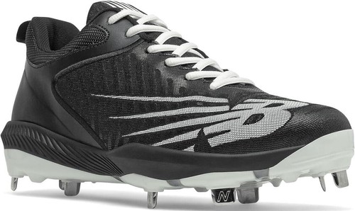 New Balance Size 16 Men\'s 4040 V4 Metal Baseball Shoe NWOB Black and White GG New Balance Size 16 Men main image 4