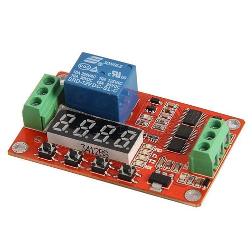 1-100PCS 12V Automation Self-lock PLC Relay Delay Cycle Timer Module 8 Function - Picture 6 of 17