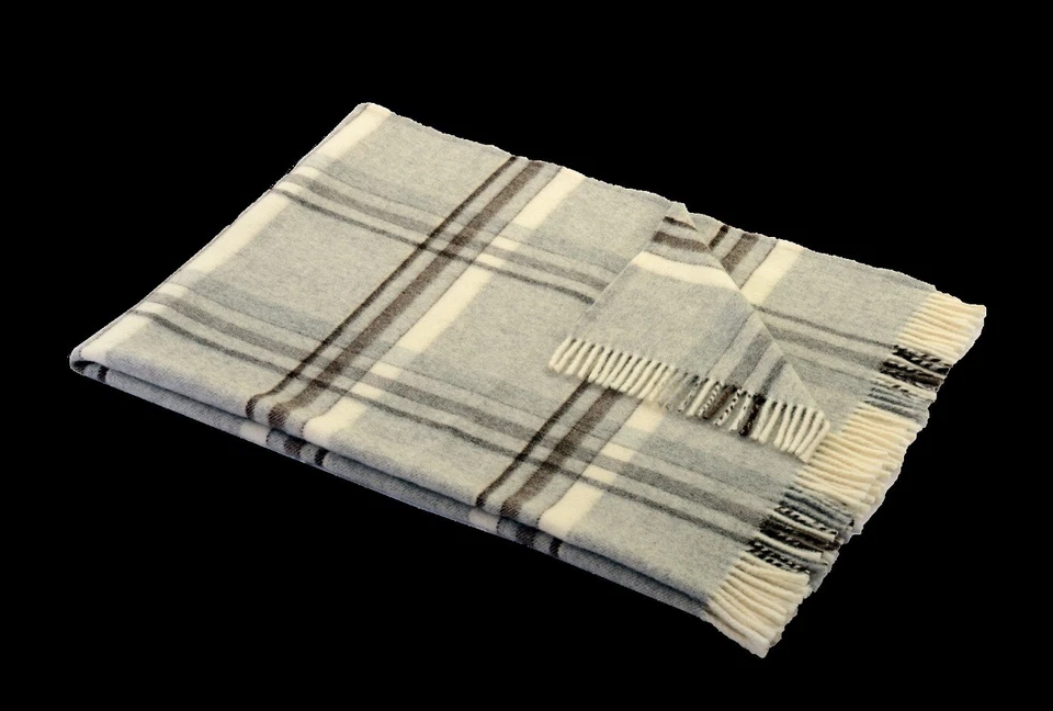 Geschenk Kuscheldecke Wohndecke Schurwolle Wohn- und Reiseplaid Made in Germany - Bild 3 von 4