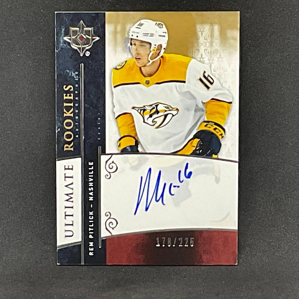 2019-20 US Ultimate Collection - Rem Pitlick Rookie Auto - 178/225 - Nashville - Image 3 of 3