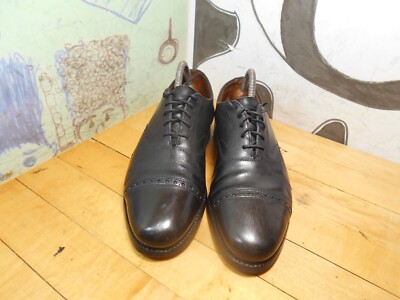 Peal & Co Brooks Brothers Black Leather Cap Toe Oxfords  display picture 1