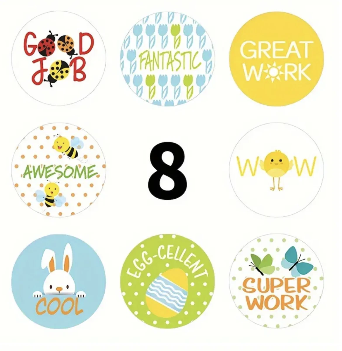 Reward Teacher Merit Stickers 2.5cm 50/100pc Positive Kids Classroom Award