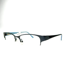 Salsa SA5000 Black Blue Rectangle Womens Eyeglasses Frames 53[]17 140 mm