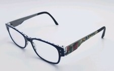 ONE2ONE Womens Patterened  OTO 389 49×16-140 Rectangular Eyeglasses #2640 