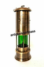 " Miner OIL LAMP Lantern Lamp Antique Finish Marine Brass Collectible Maritime