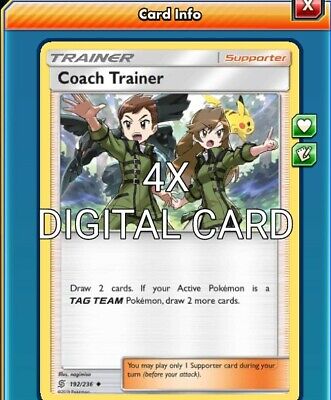 4x Hapu 192/236 PLAYSET Pokemon TCG Online ! PTCGO Digital Card !!